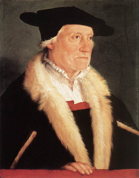 Portrait of Sebastian Münster, vintage artwork by Christoph Amberger, A3 (16x12") Poster Print