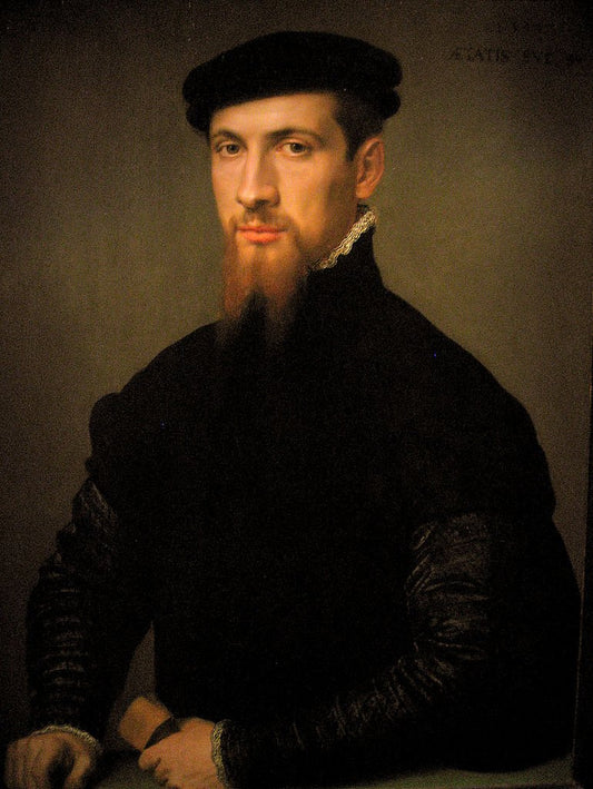 Portrait of Simon Renard de Bermont, vintage artwork by Anthonis Mor, A3 (16x12") Poster Print