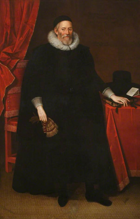 Portrait of Sir Henry Savile, vintage artwork by Marcus Gheeraerts the Younger, A3 (16x12") Poster Print