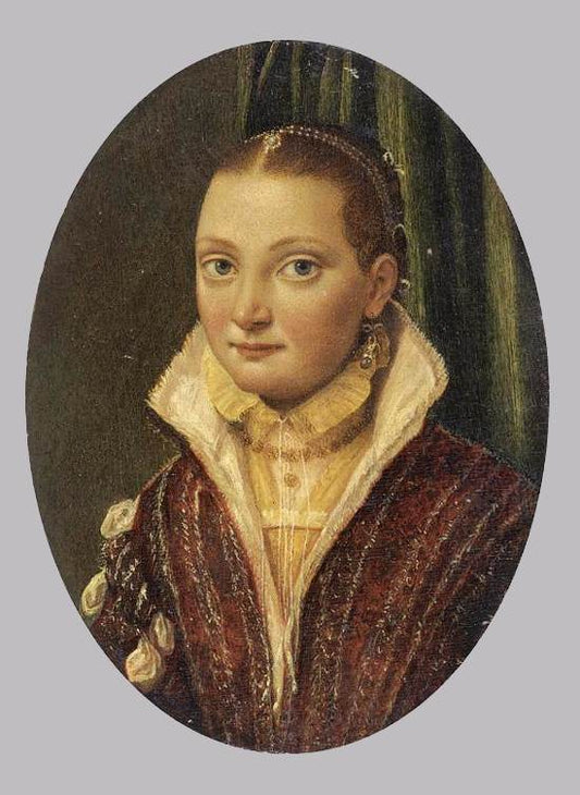 Portrait of Sofonisba Anguissola, vintage artwork by Lucia Anguissola, A3 (16x12") Poster Print