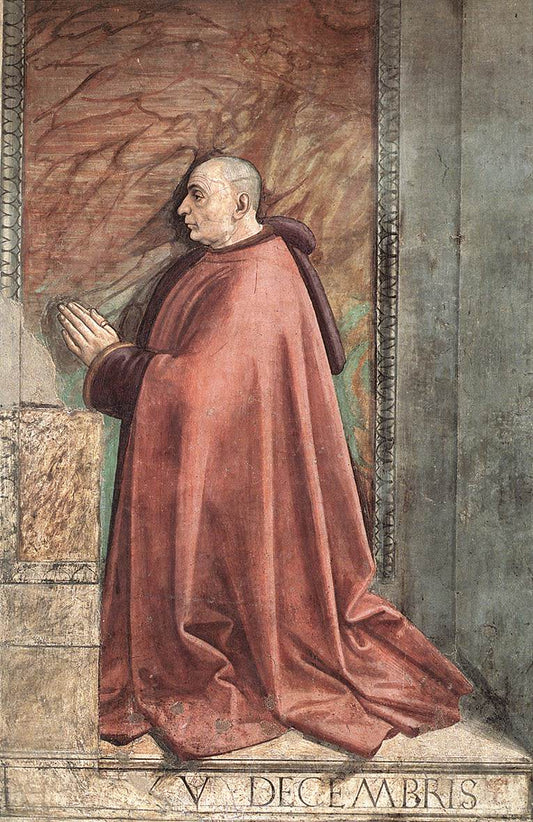 Portrait of the Donor Francesco Sassetti, vintage artwork by Domenico Ghirlandaio, A3 (16x12") Poster Print