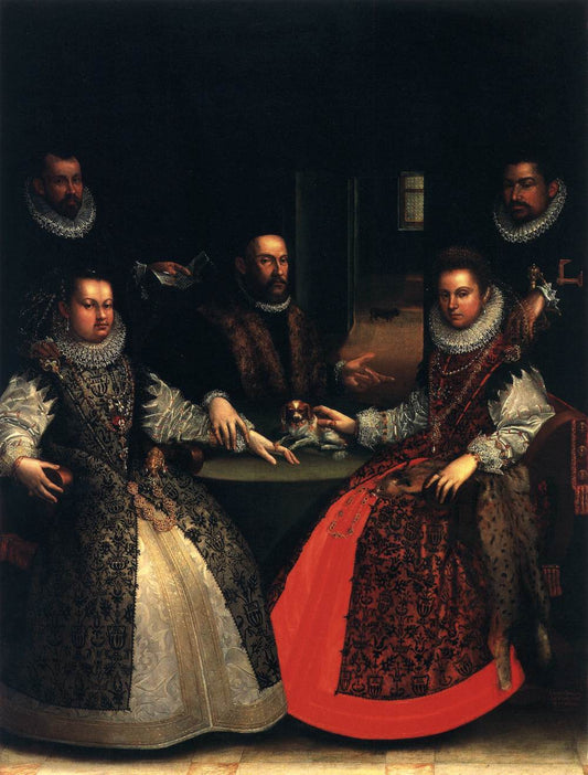 Portrait of the Gozzadini Family, vintage artwork by Lavinia Fontana, A3 (16x12") Poster Print