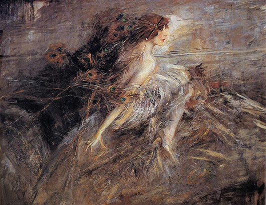 Portrait of the Marchesa Casati by Giovanni Boldini, vintage art, modern poster print