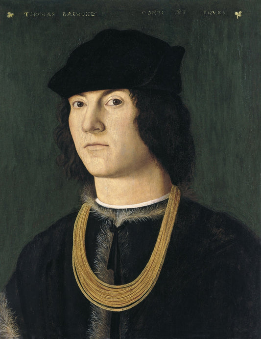 Portrait of Tommaso Raimondi, vintage artwork by Amico Aspertini, A3 (16x12") Poster Print