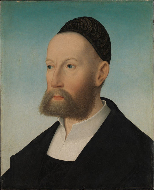 Portrait of Ulrich Fugger, vintage artwork by Hans Maler zu Schwaz, A3 (16x12") Poster Print