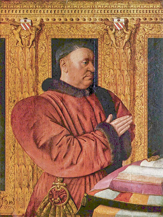 Portrait of William Jouvenel des Ursins (1401-1472), Chancelier de France, vintage artwork by Jean Fouquet, A3 (16x12") Poster Print