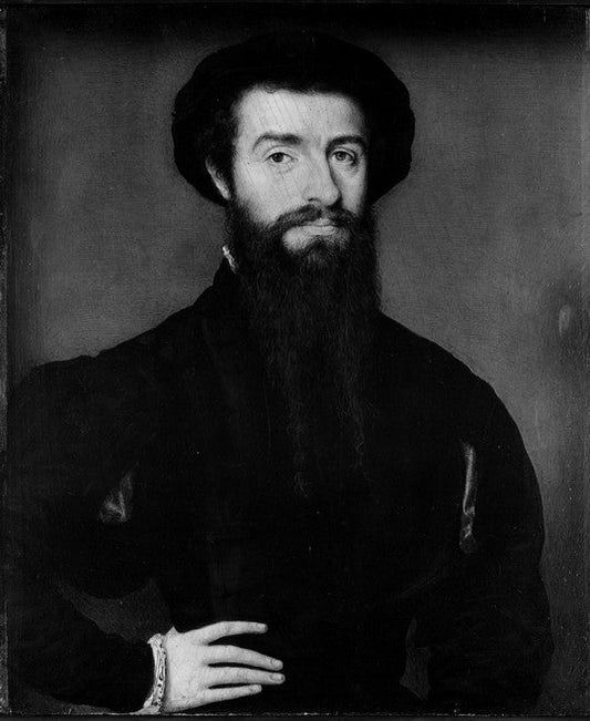 Possibly Sir John Chichester, vintage artwork by Claude Corneille de Lyon, A3 (16x12") Poster Print