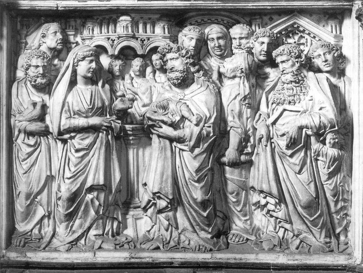 Presentation in the Temple, vintage artwork by Niccolò Pisano, 12x8" (A4) Poster