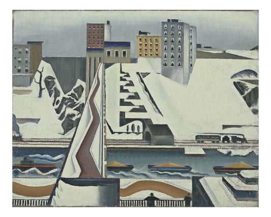 Preston Dickinson - Harlem River, 16x12" (A3) Poster Print