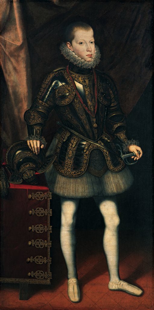 Prince Philip III, vintage artwork by Juan Pantoja de la Cruz, A3 (16x12") Poster Print