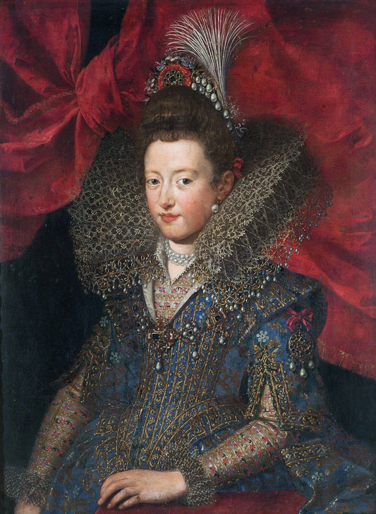 Princess Margarita Gonzaga, vintage artwork by Frans Pourbus the Younger, 12x8" (A4) Poster