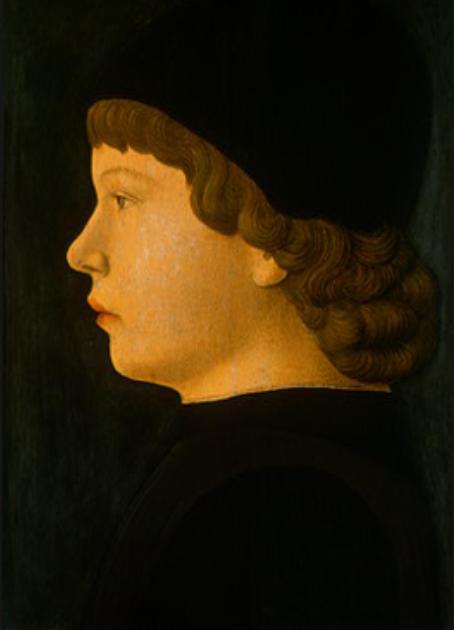 Profile Portrait of a Boy, vintage artwork by Follower of Jacopo Bellini, A3 (16x12") Poster Print