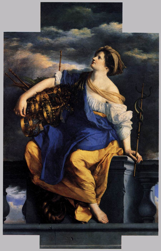 Public Felicity Triumphant over Dangers, vintage artwork by Orazio Gentileschi, A3 (16x12") Poster Print