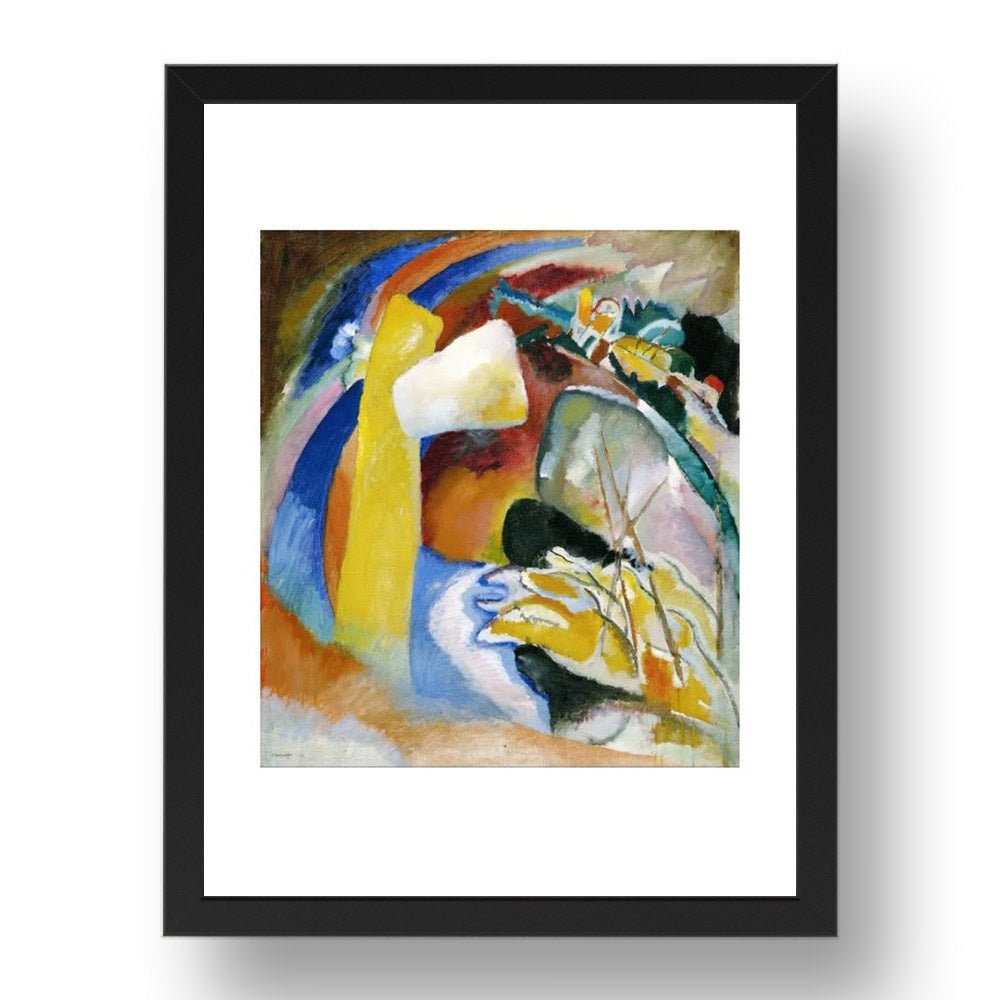 PWhite Form 1913 by Wassily Kandinsky, 17x13" Frame