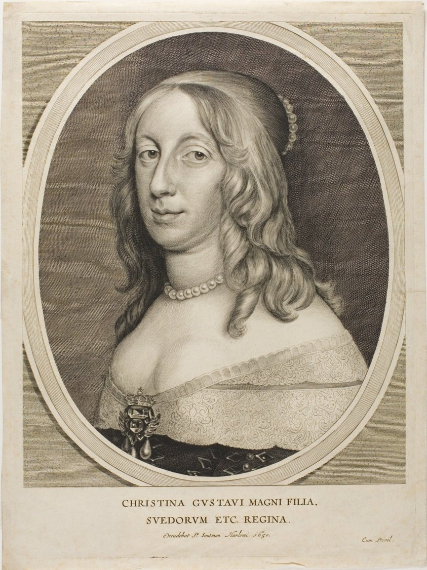 Queen Christine of Sweden by  Adriaen Pietersz van de Venne, 23x16"( A2 size ) Poster Print