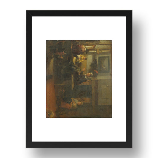 Quiringh van Brekelenkam: Interior of a Tailor's Shop7x5, Poster in 17x13"(A3) Frame
