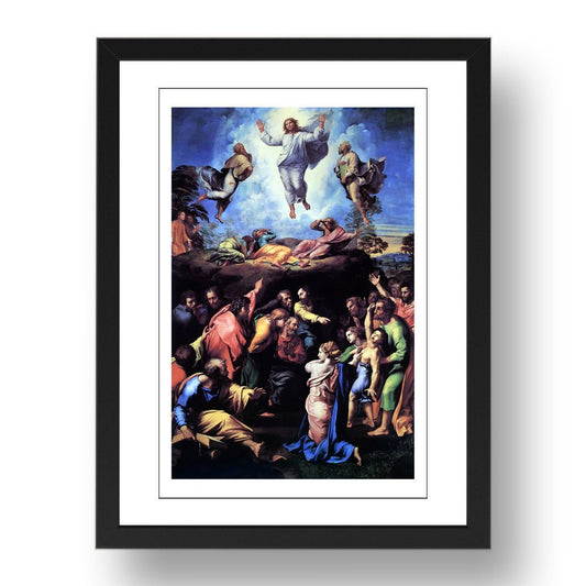 Rafael - Transfiguration [1520], vintage artwork in A3 (17x13") Black Frame