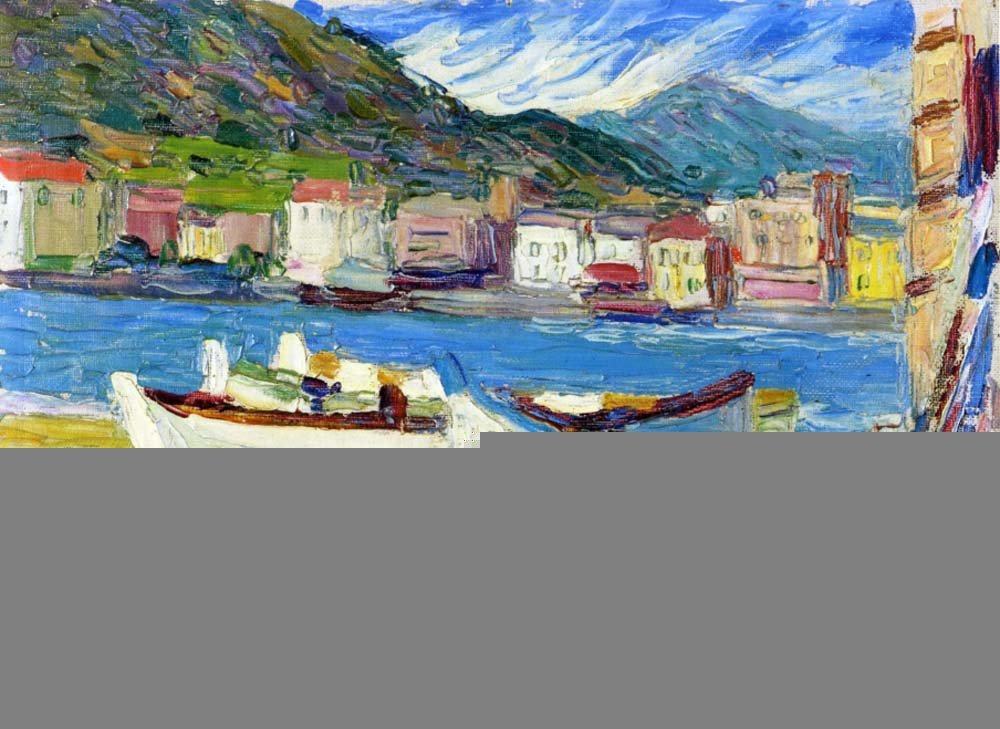 Rapallo, Boats - Wassily Kandinsky -1905 by Wassily Kandinsky, 23x16"( A2 size ) Poster Print