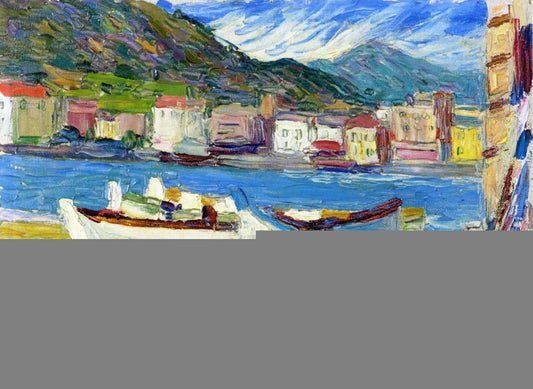 Rapallo, Boats - Wassily Kandinsky -1905 by Wassily Kandinsky, 23x16"( A2 size ) Poster Print