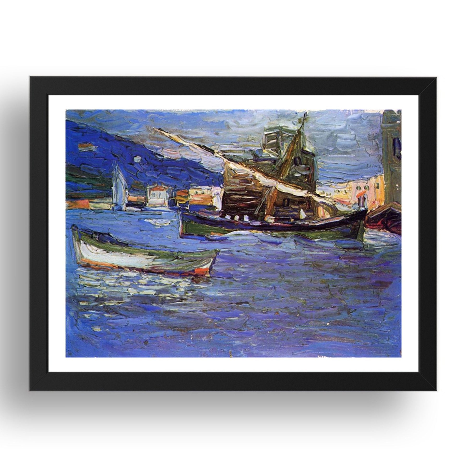 Rapallo Grauer Day 1905 by Wassily Kandinsky, 17x13" Frame