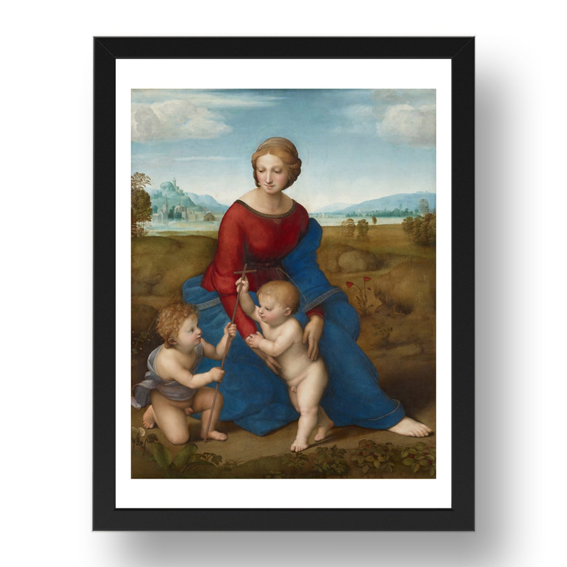 Raphael Madonna in the Meadow,  vintage art, A3 (16x12") Poster Print