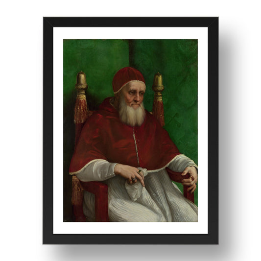 Raphael: Portrait of Pope Julius II, Poster in 17x13"(A3) Frame