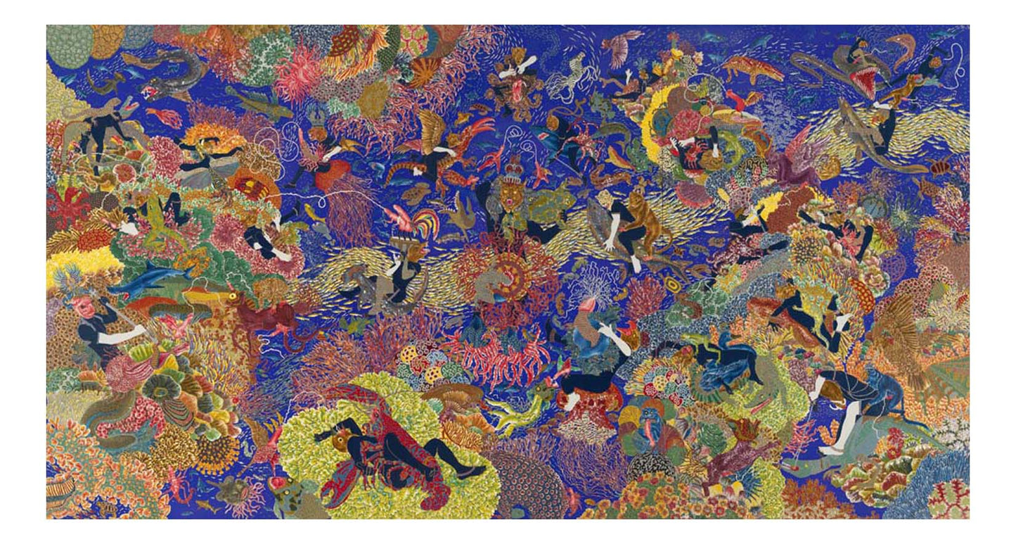 Raqib Shaw - Garden of Earthly Delights X, 16x12" (A3) Poster Print