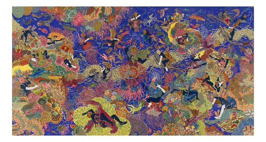Raqib Shaw - Garden of Earthly Delights X, 16x12" (A3) Poster Print
