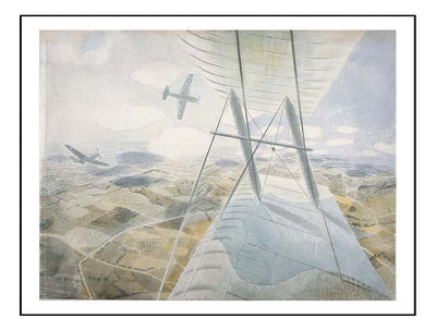 RAF Hurricanes In Flight, WW2by Eric Ravilious, A4 size (8.27 × 11.69 inches) Poster