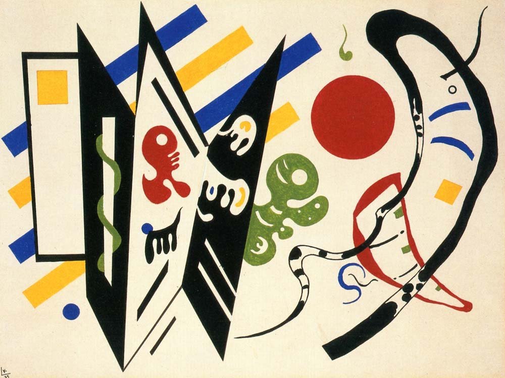 Reciprocal - Wassily Kandinsky -1935 by Wassily Kandinsky, 23x16"( A2 size ) Poster Print