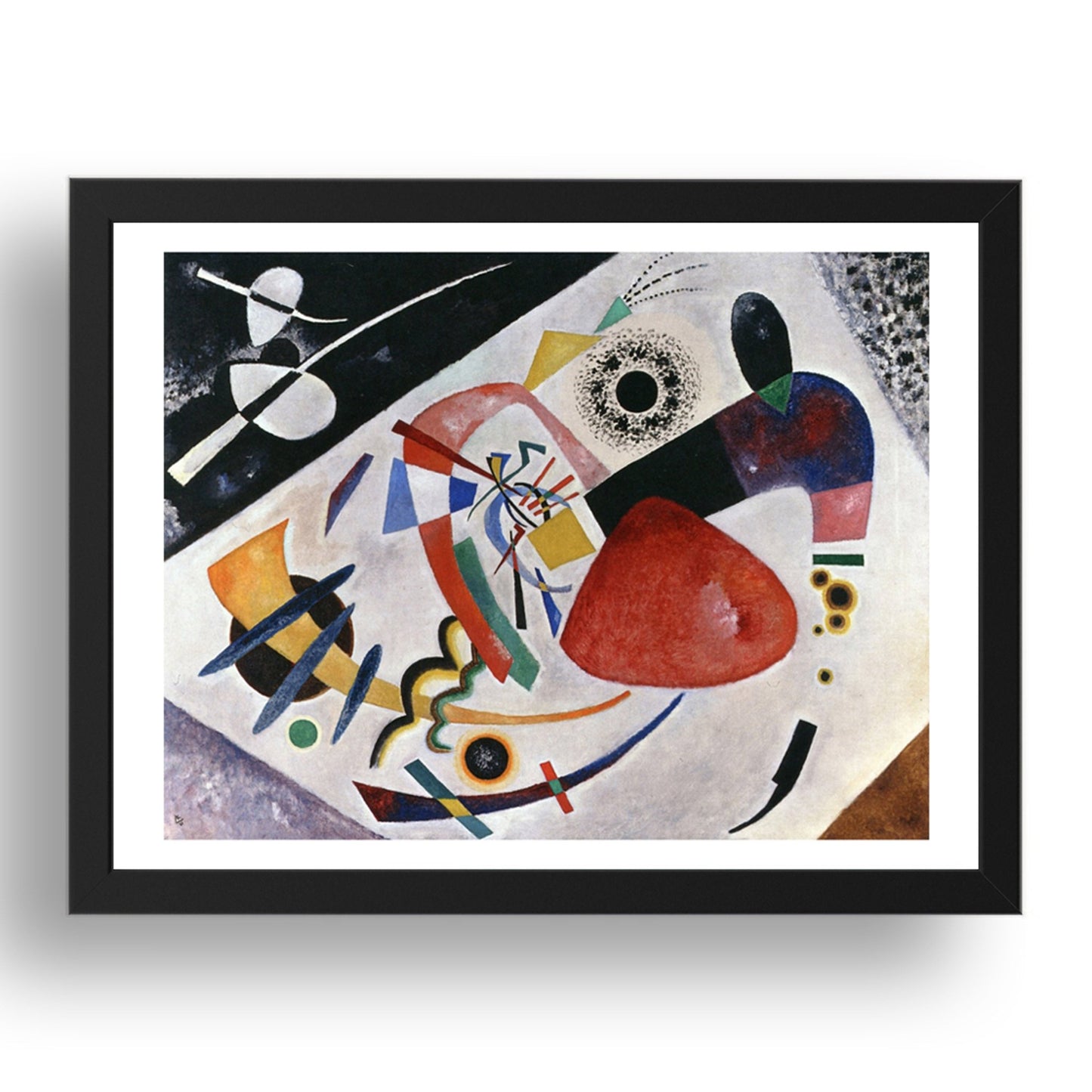 Red Spot II 1921 by Wassily Kandinsky, 17x13" Frame