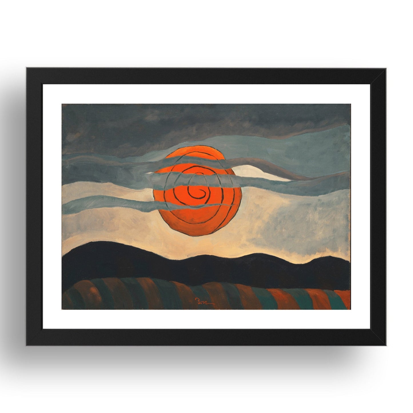 Red Sun by Arthur Dove, 17x13"(A3) Frame