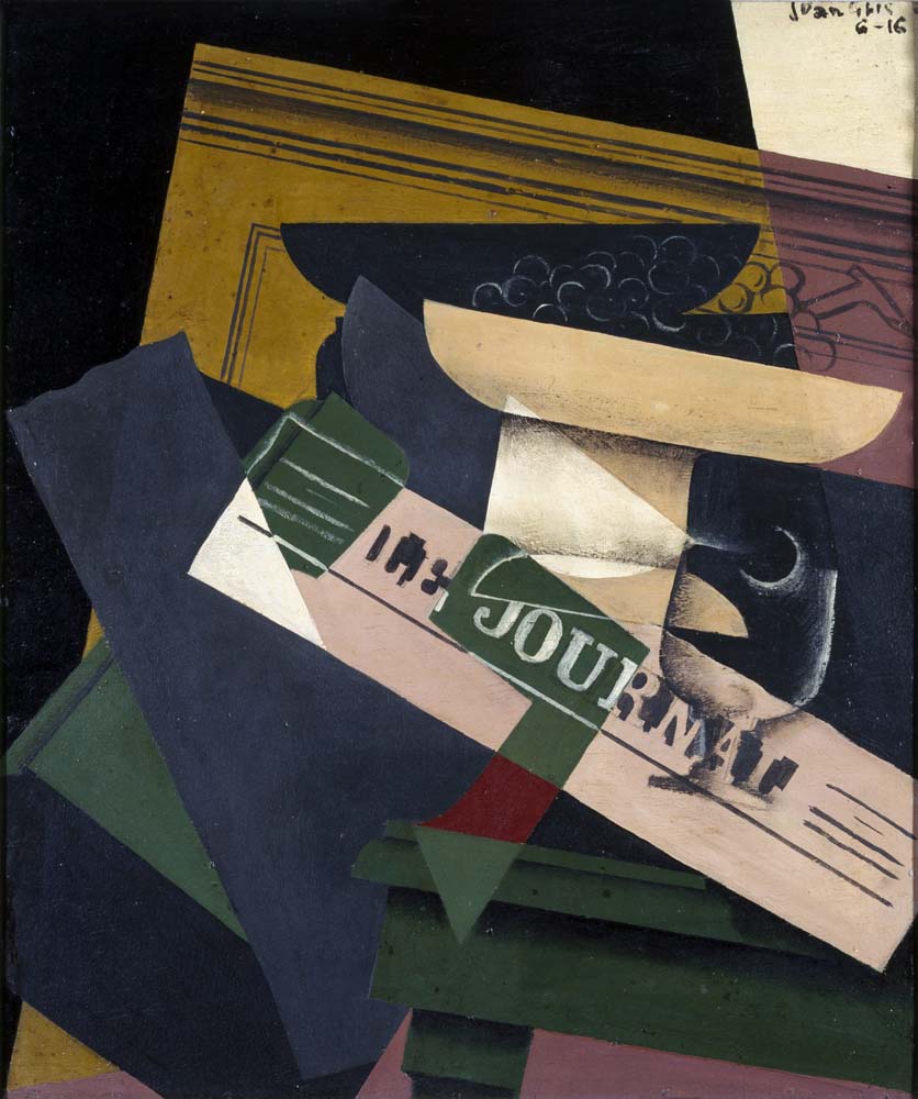 grapes by Juan Gris, 1916, 12x8" (A4) Poster