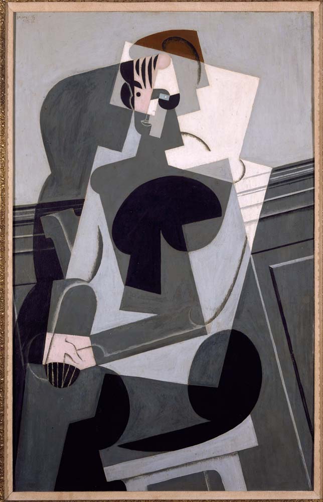 portrait of josette gris by Juan Gris, 1916, 12x8" (A4) Poster