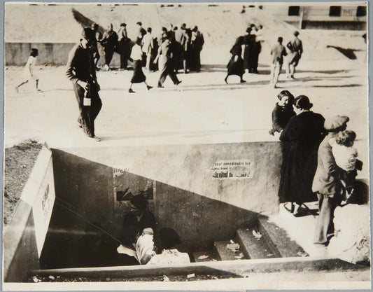 red air raid shelters by Unknown, 1938, 12x8" (A4) Poster