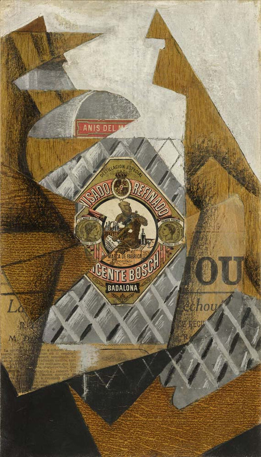 the bottle of anis del mono by Juan Gris, 12x8" (A4) Poster