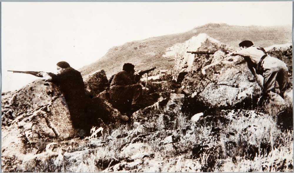 republican army in mountains by Unknown, 12x8" (A4) Poster