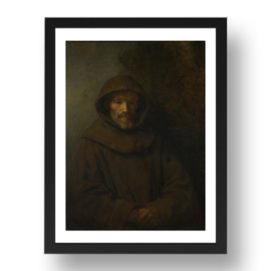 Rembrandt: A Franciscan Friar, Poster in 17x13"(A3) Frame