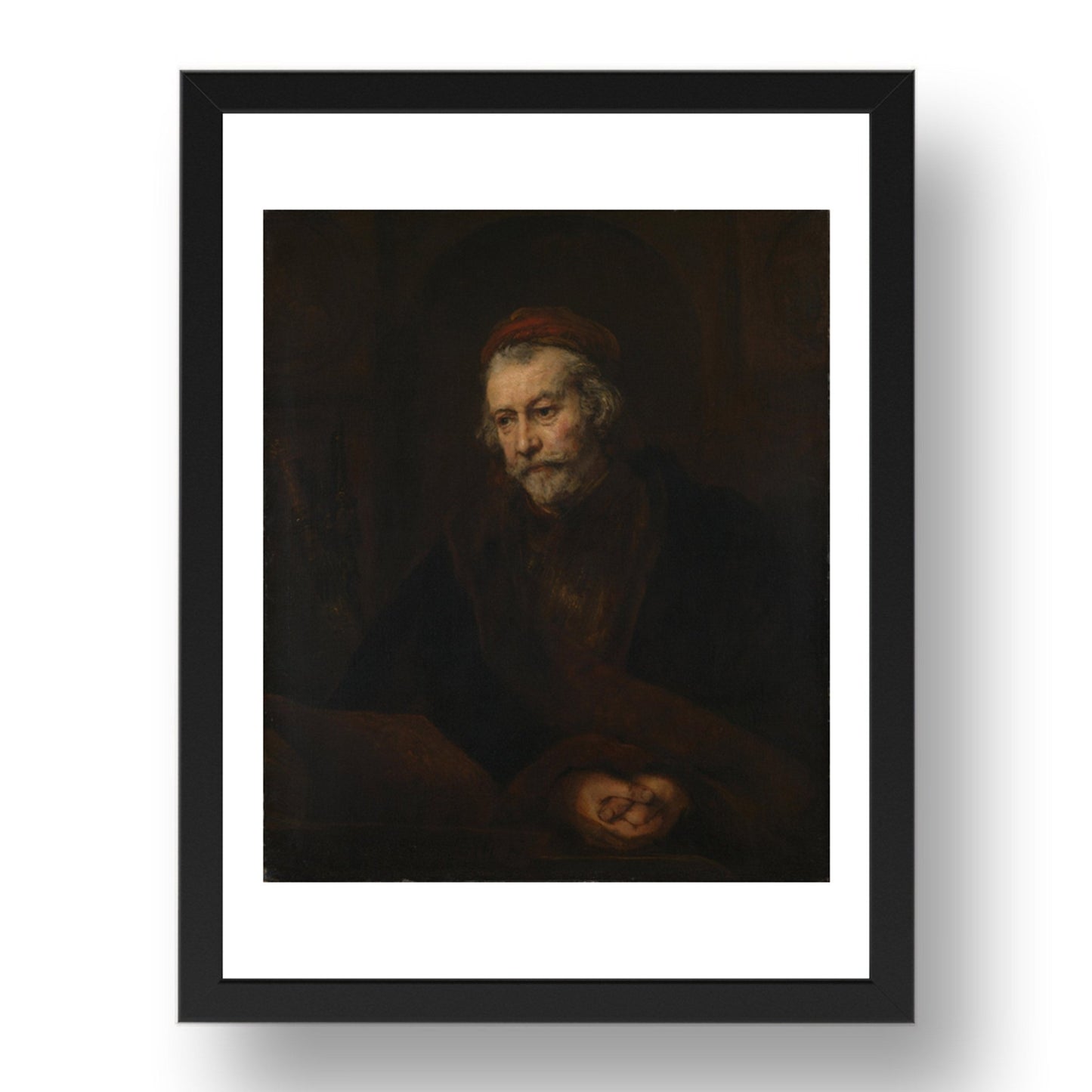 Rembrandt: An Elderly Man as Saint Paul, Poster in 17x13"(A3) Frame