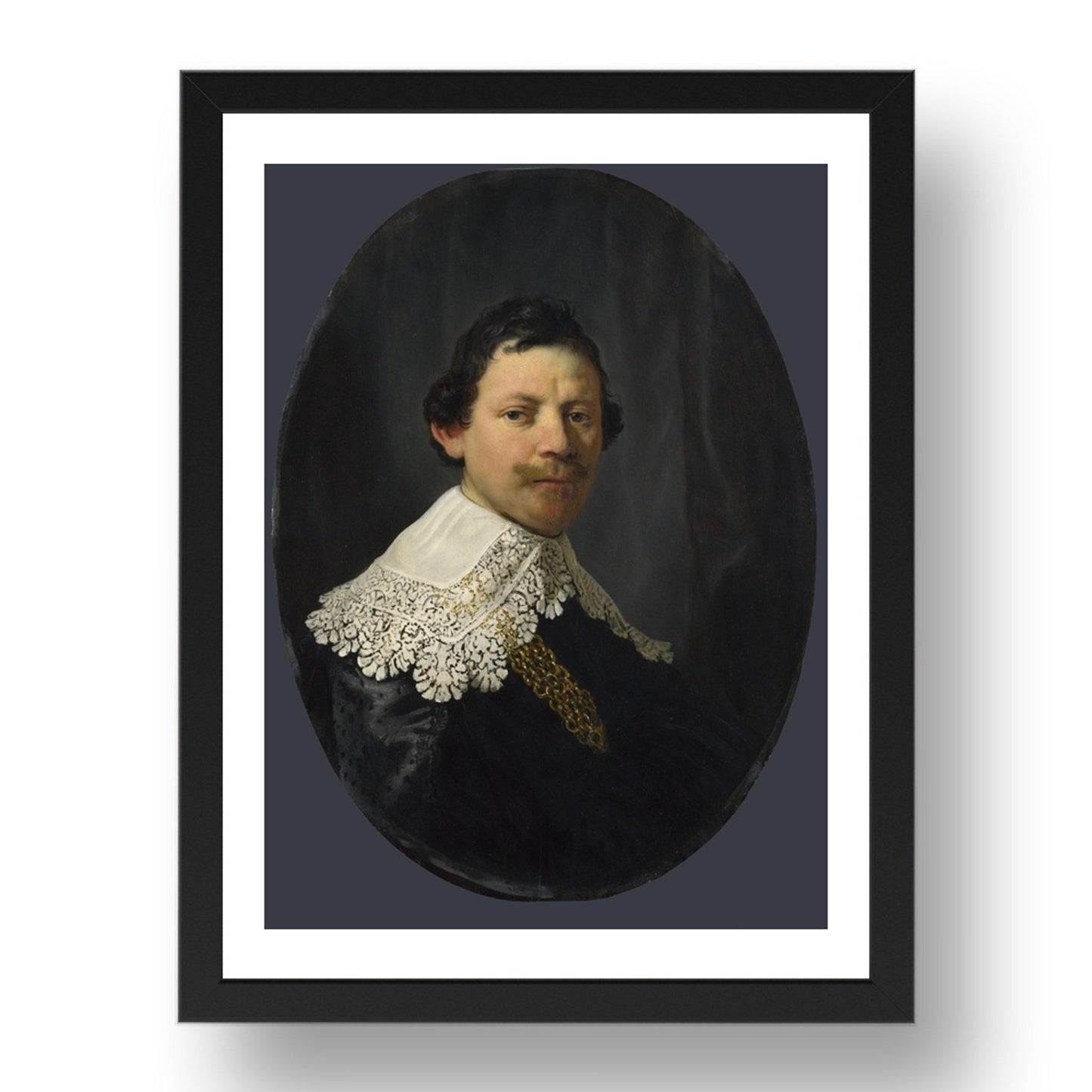 Rembrandt: Portrait of Philips Lucasz., Poster in 17x13"(A3) Frame