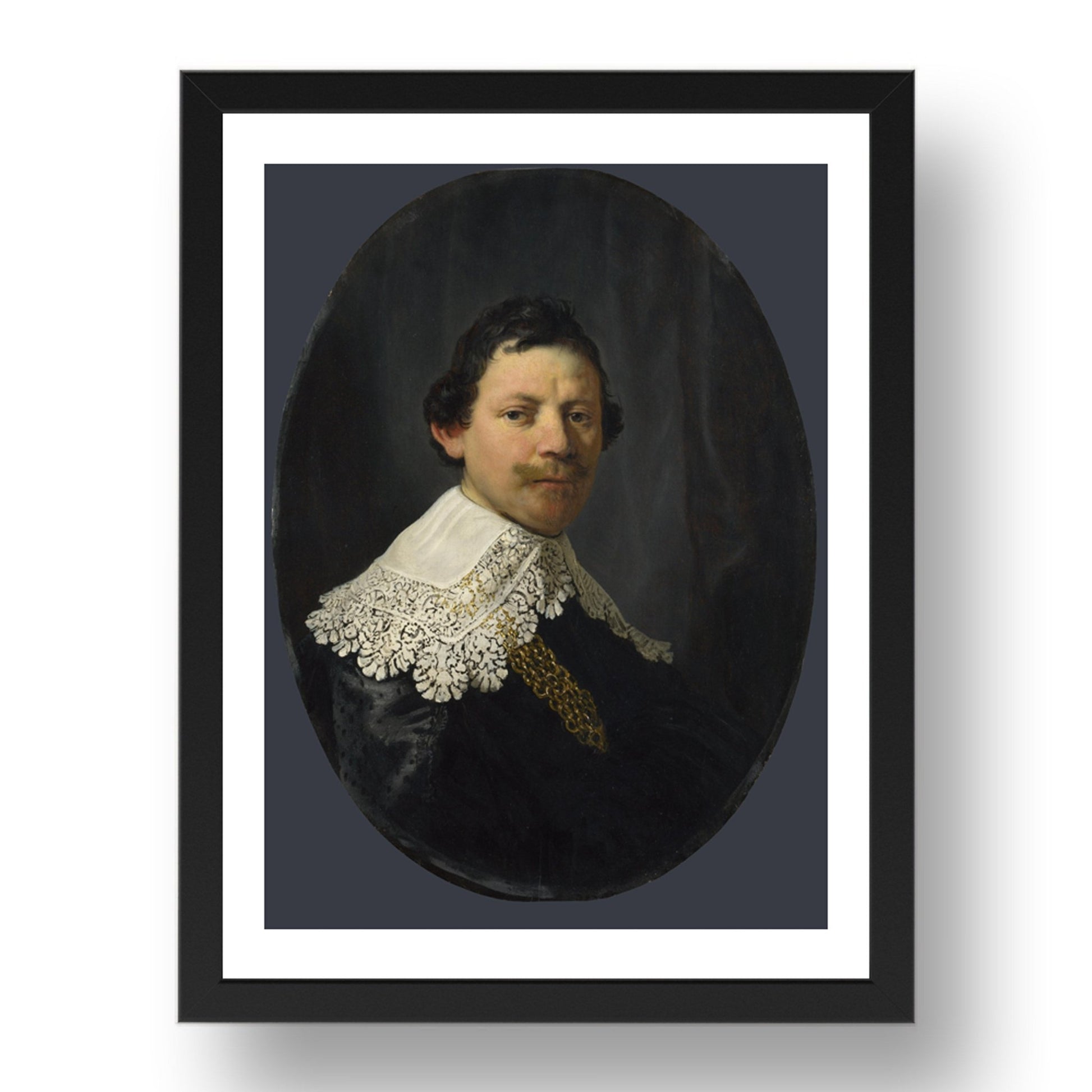 Rembrandt: Portrait of Philips Lucasz., Poster in 17x13"(A3) Frame