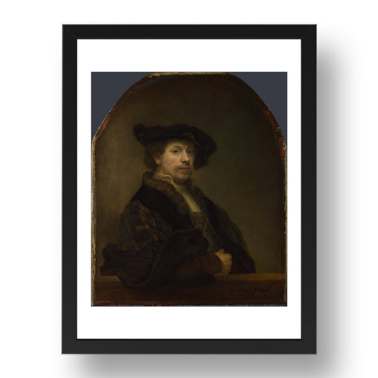 Rembrandt: Self Portrait at the Age of 34, Poster in 17x13"(A3) Frame