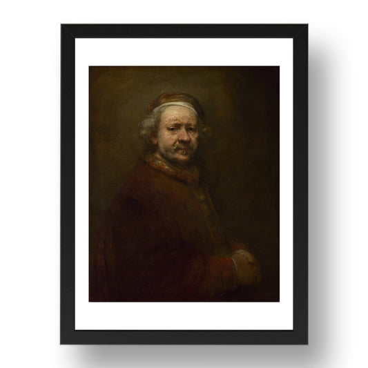 Rembrandt: Self Portrait at the Age of 63, Poster in 17x13"(A3) Frame