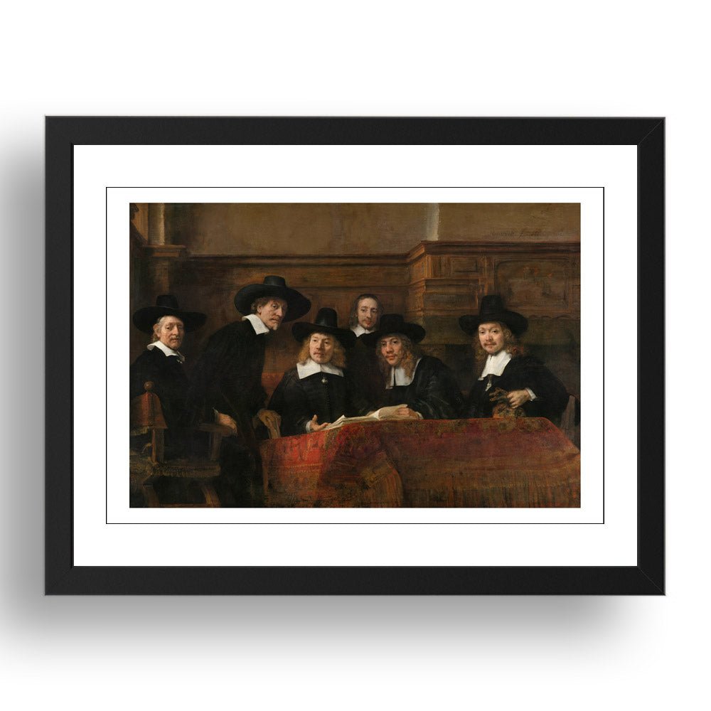 Rembrandt  - Self-Portrait W Circles [1660], vintage art, A3 (16x12") Poster Print