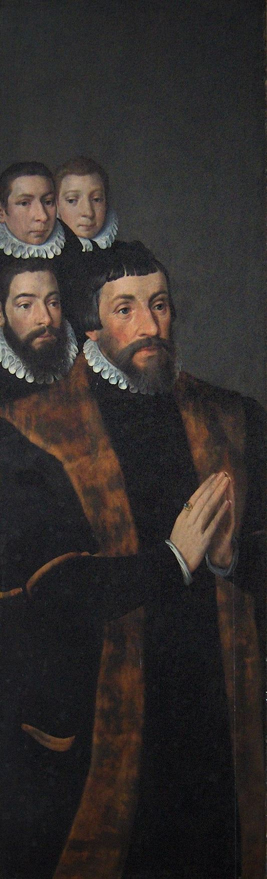 Remigius Ommejaghere and his three sons, vintage artwork by Pieter Pourbus, A3 (16x12") Poster Print