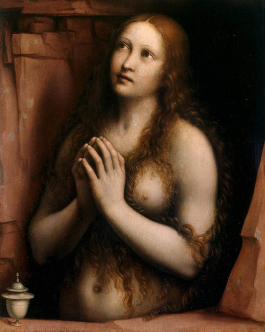 Repentant Mary Magdalene, vintage artwork by Giampietrino, A3 (16x12") Poster Print