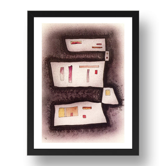 Restrained 1931 by Wassily Kandinsky, 17x13" Frame