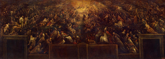 Resurrection of the Righteous (Heaven), vintage artwork by Francesco Bassano  the Younger, A3 (16x12") Poster Print