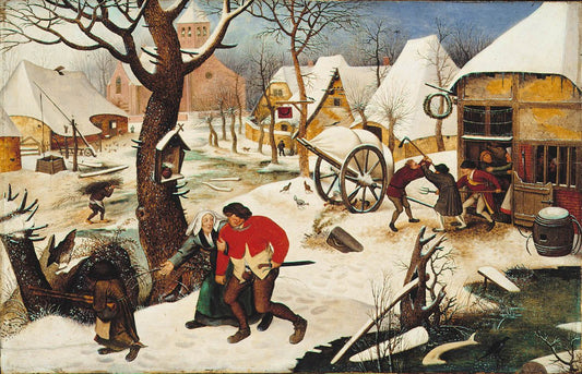 Return from the Inn, vintage artwork by Pieter Brueghel the Younger, A3 (16x12") Poster Print