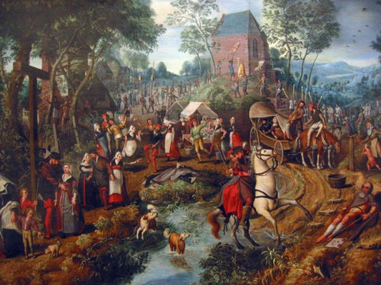 Return from the Saint Anthony Pilgrimage, vintage artwork by Pieter Aertsen, A3 (16x12") Poster Print